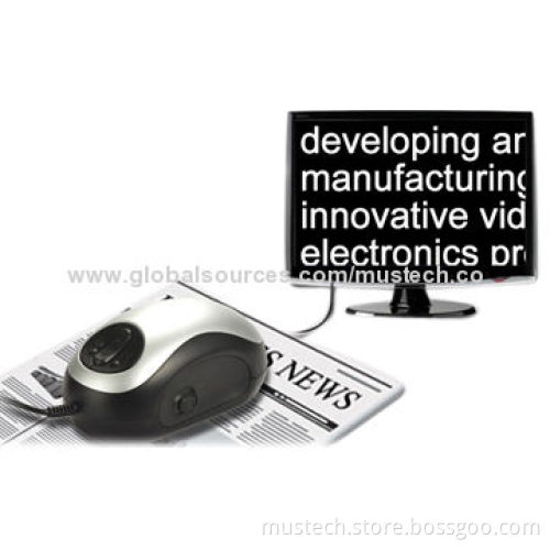 Mouse-like Low-vision Aid with 4-color Modes, 130 x 69 x 64mm Size